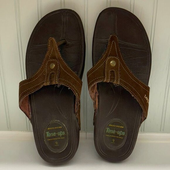 SKECHERS "Tone Up While You Walk" Sandals  Size 9 - Picture 3 of 8